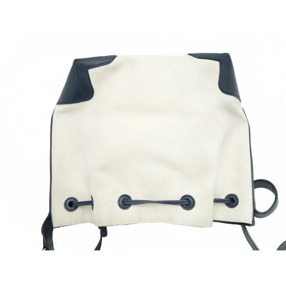 Balenciaga Shoulder Bag Blue Bucket Leather Blue Natural - Picture 8 of 8